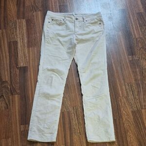 LOFT Light Pink Corduroy Trousers